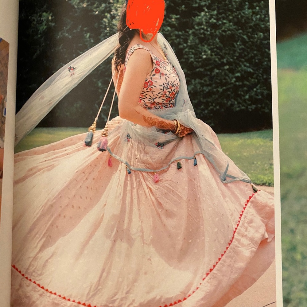 Elegant Embroidered Lehenga with Dupatta